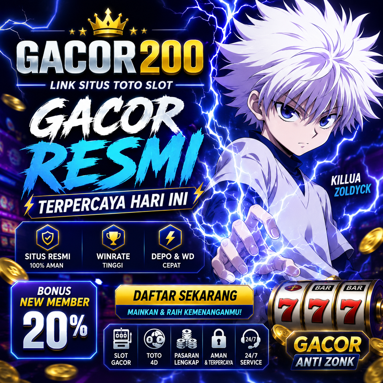 GACOR200 | Link Situs Toto Slot Gacor Resmi Winrate Tinggi by Hey siriusly